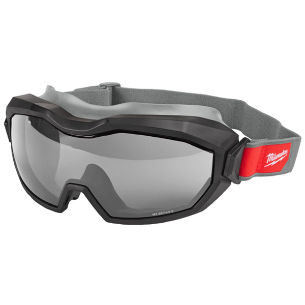 Milwaukee Occhiali di Protezione a Maschera NON Ventilati Lente Grigia - MILWAUKEE